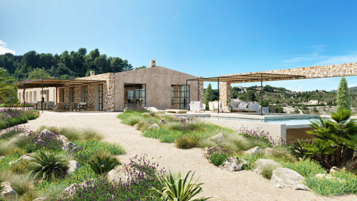 The luxury villa in Son Maciá